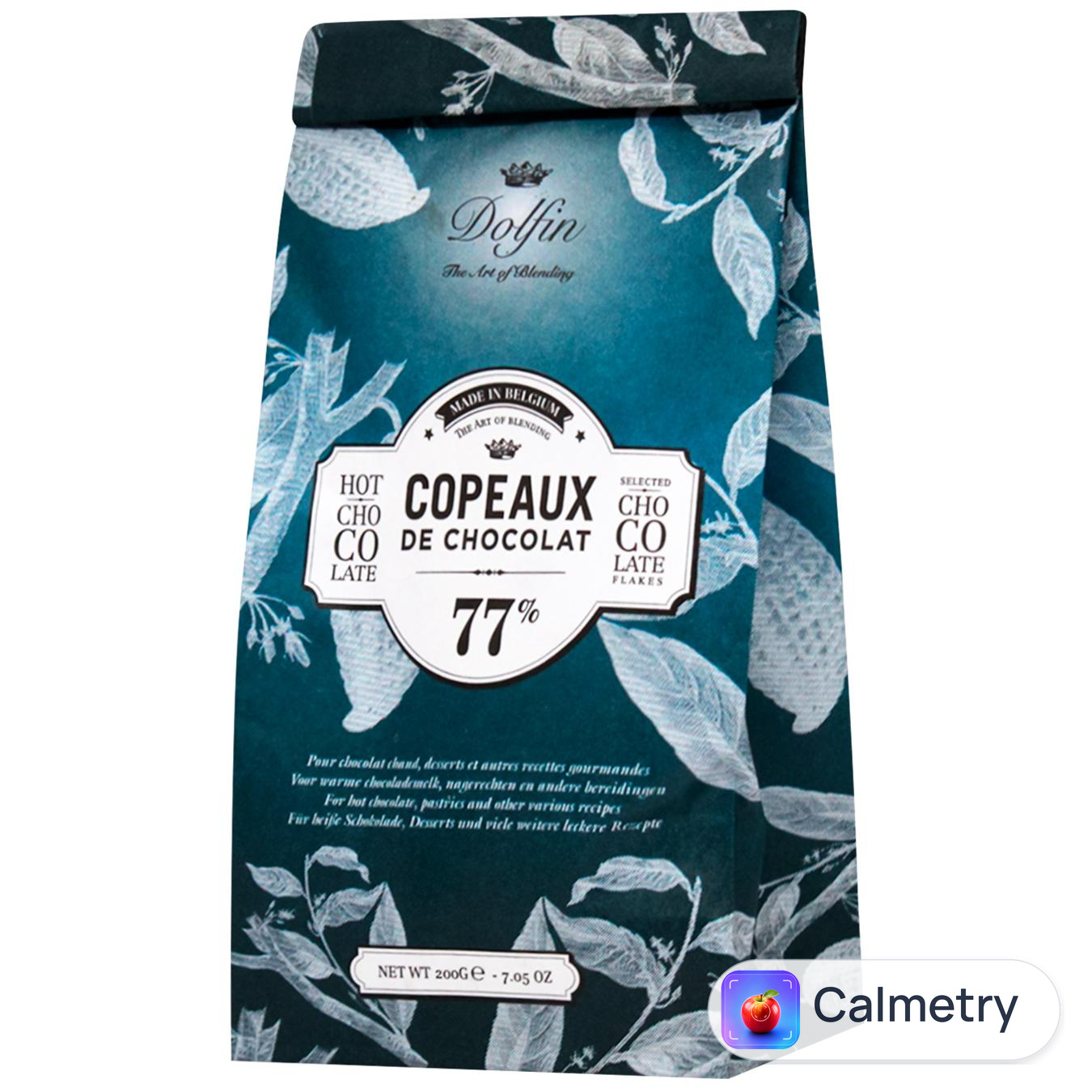 Шоколад чорний Dolfin Стружка 77% 200г