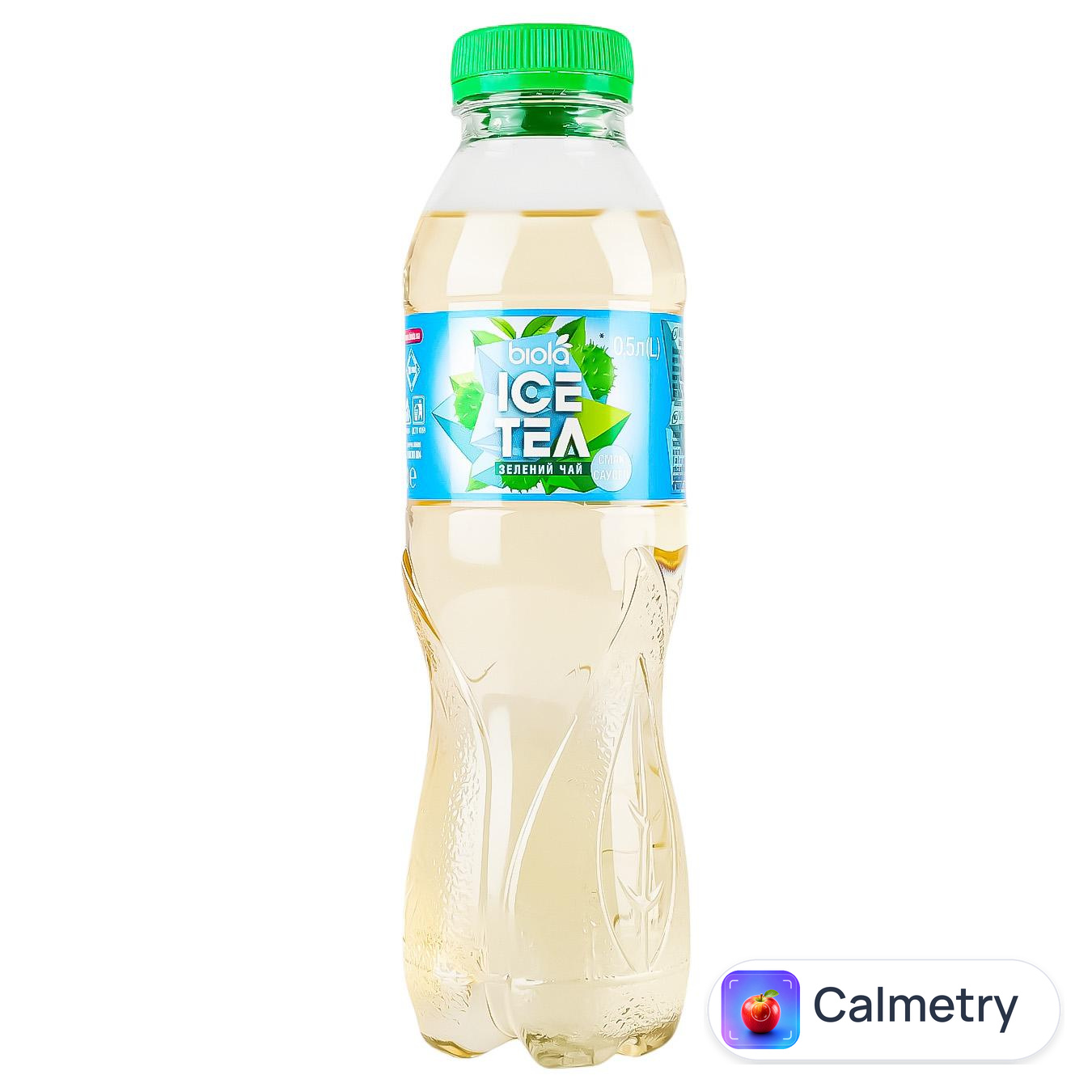 Чай холодний Biola Ice Tea зелений зі смаком саусеп 0,5л — фото продукту