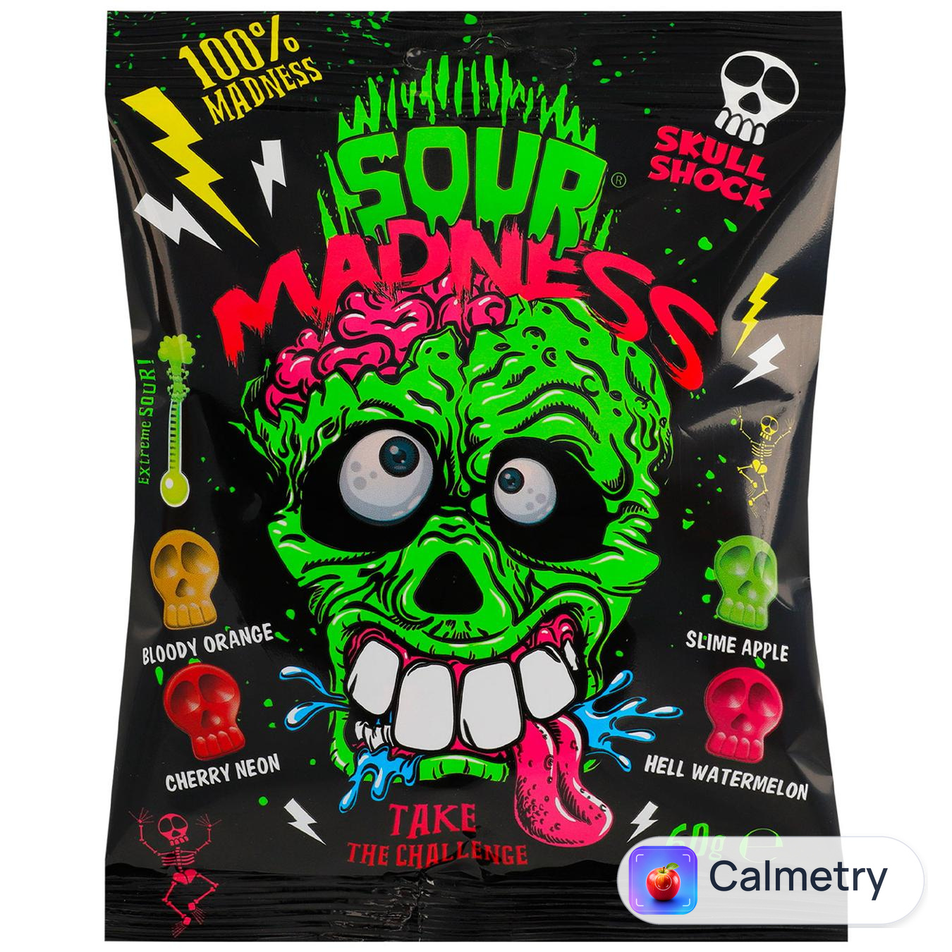 Цукерки Argo Sour Madness Фруктове асорті 60г — фото продукту