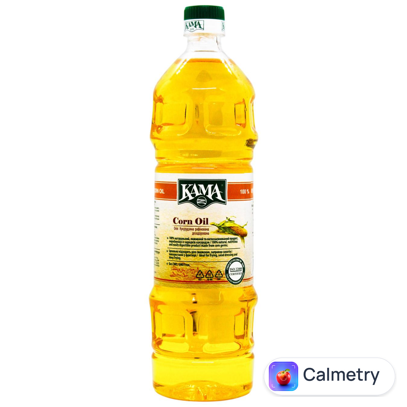 Олія кукурудзяна Кама рафінована дезодорована 1л — фото продукту