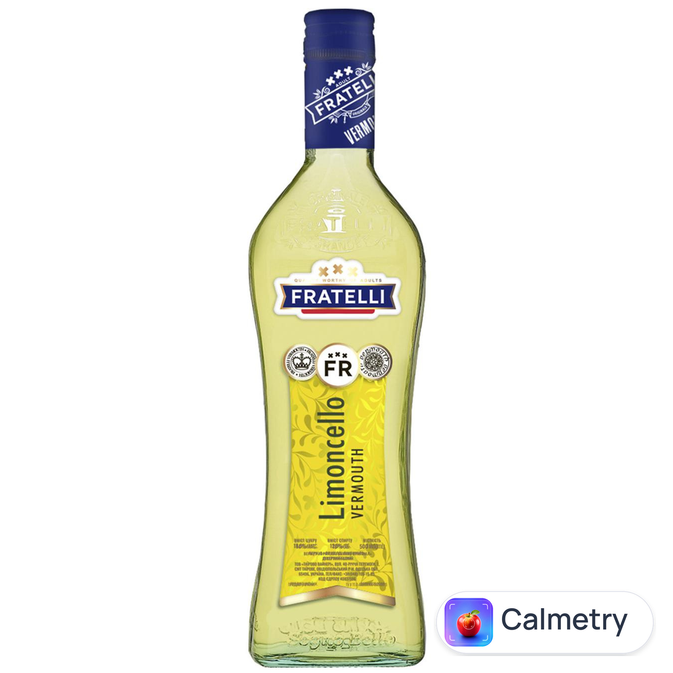 Вермут Fratelli Limoncello білий солодкий 12.5% 0,5л
