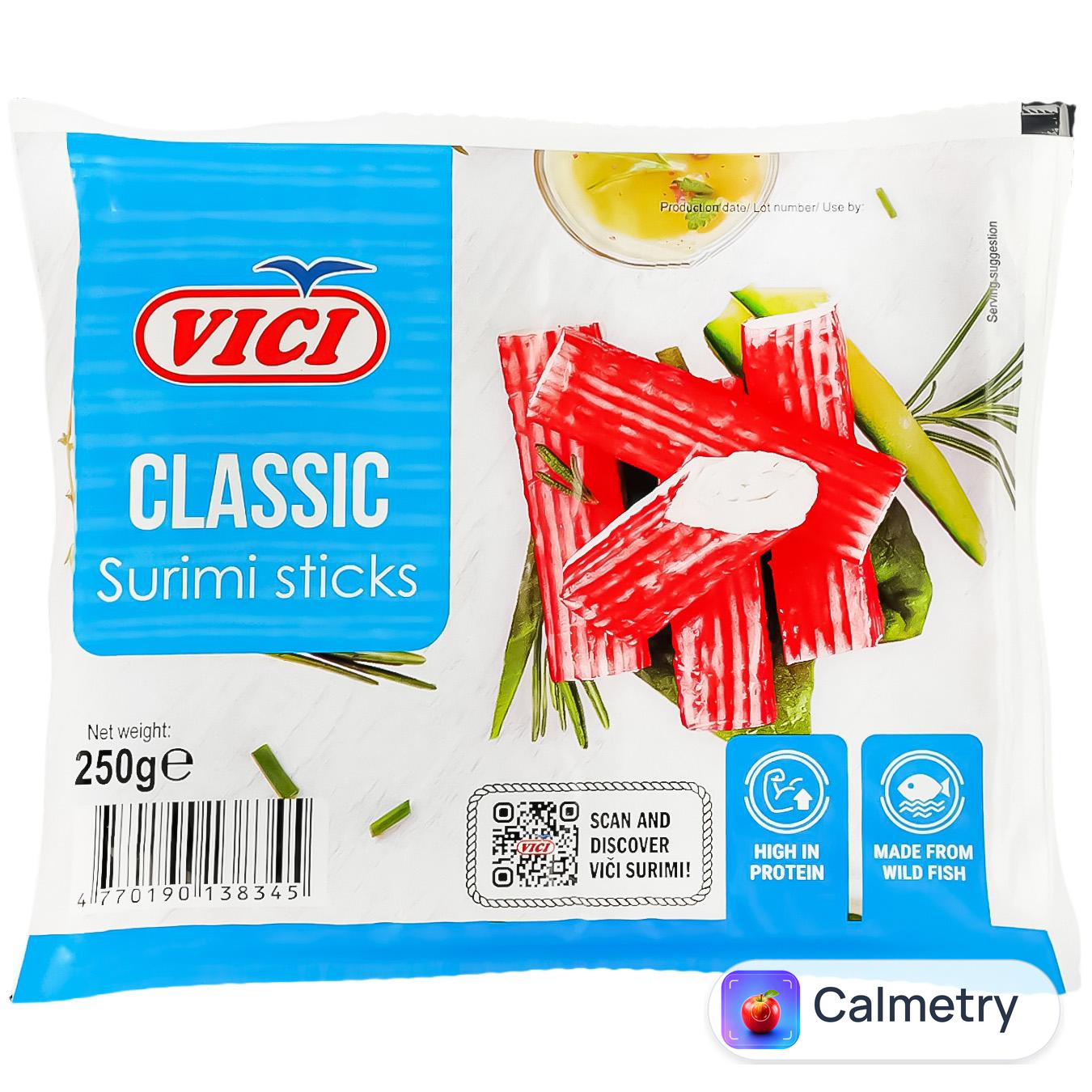 Крабові палички Vici охолоджені 250г — фото продукту