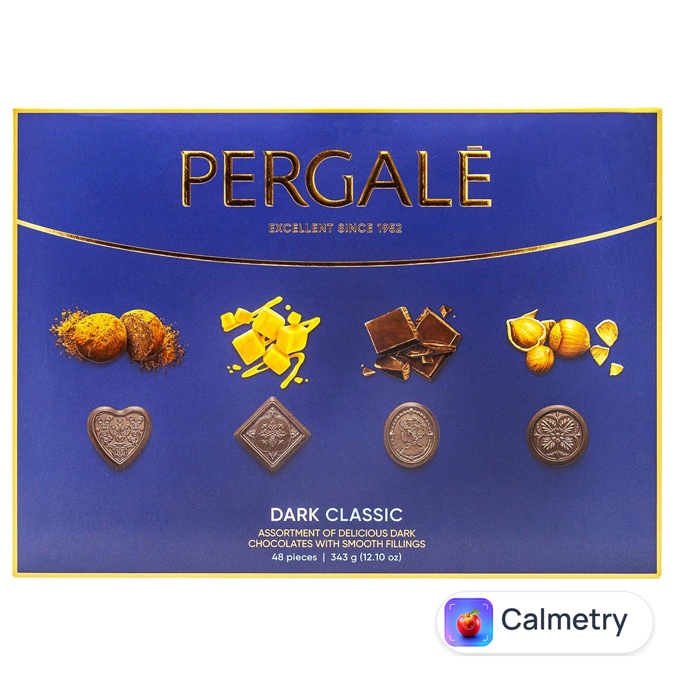 Цукерки Pergale Асорті класік в чорному шоколаді 343г