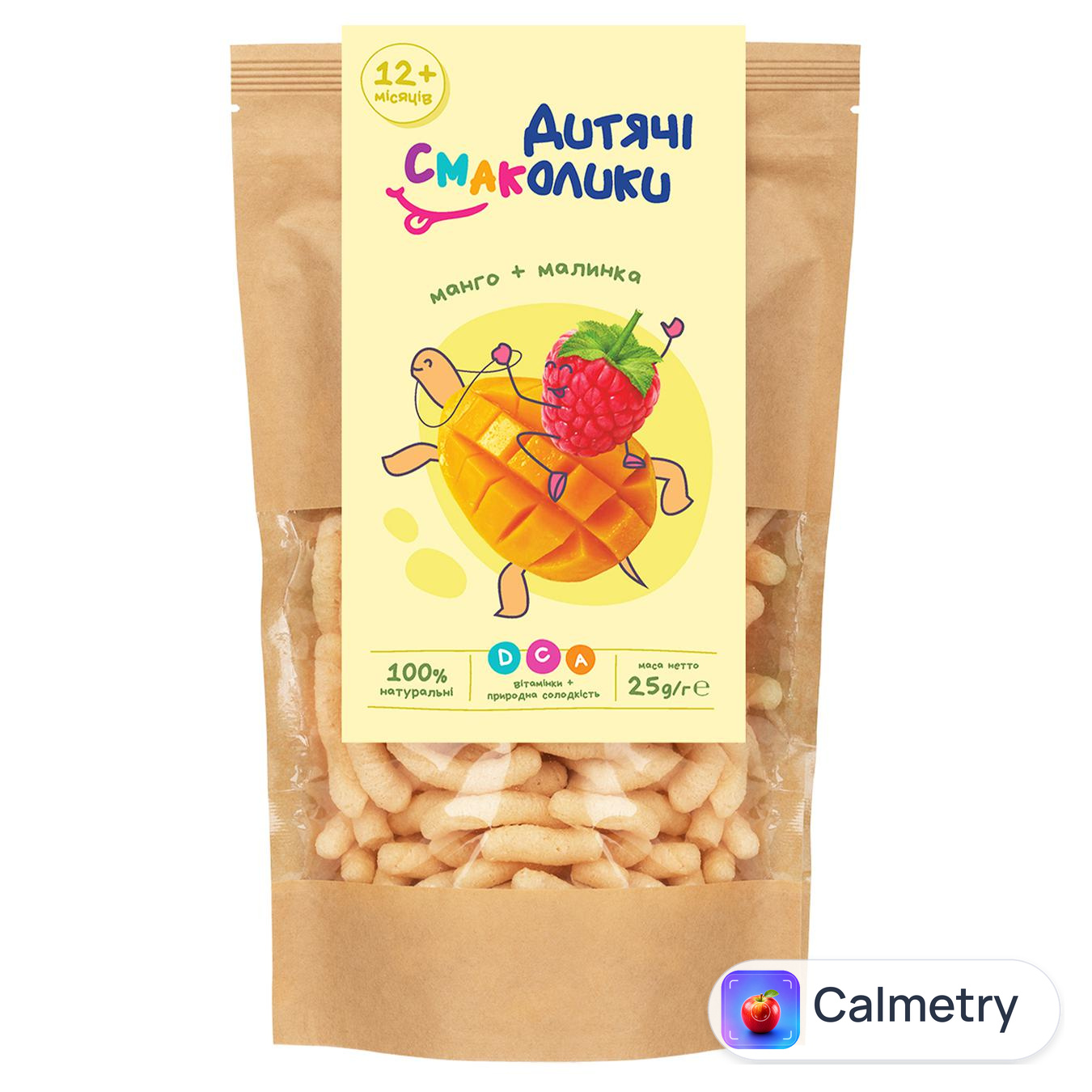 Палички круп'яні Дитячі Смаколики малина-манго 25г — фото продукту