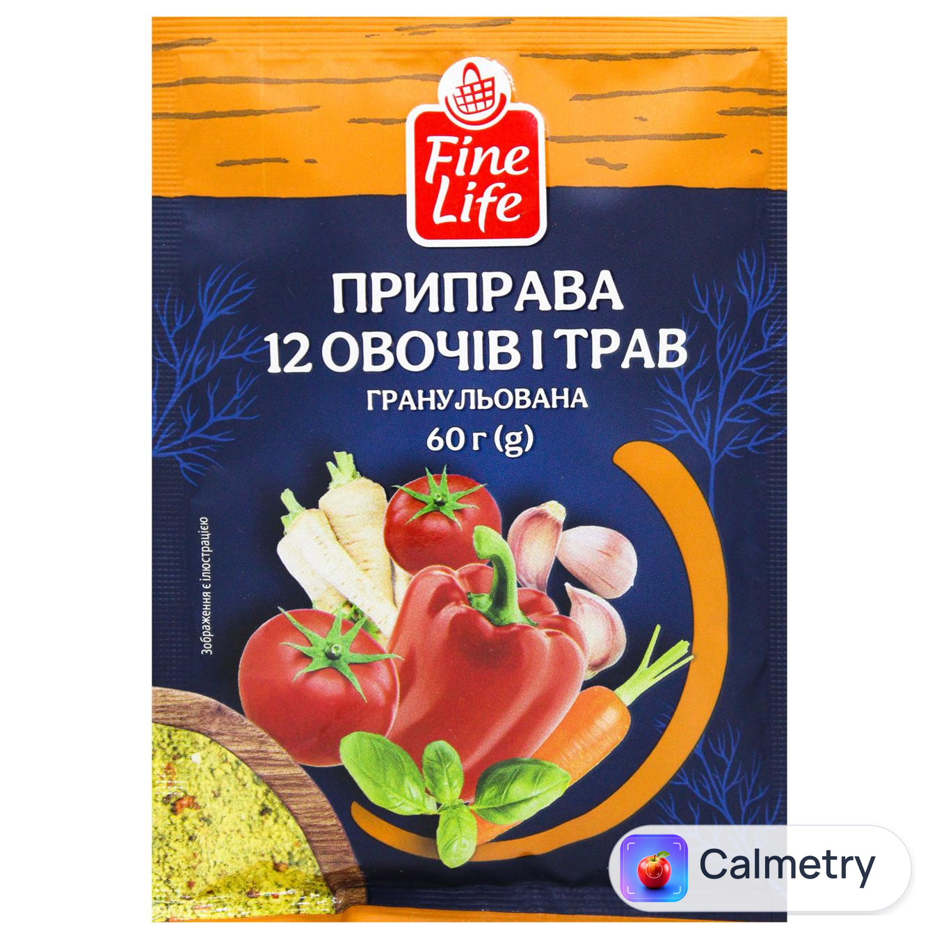 Приправа Fine Life 12 овочів та трав гранульована 60г