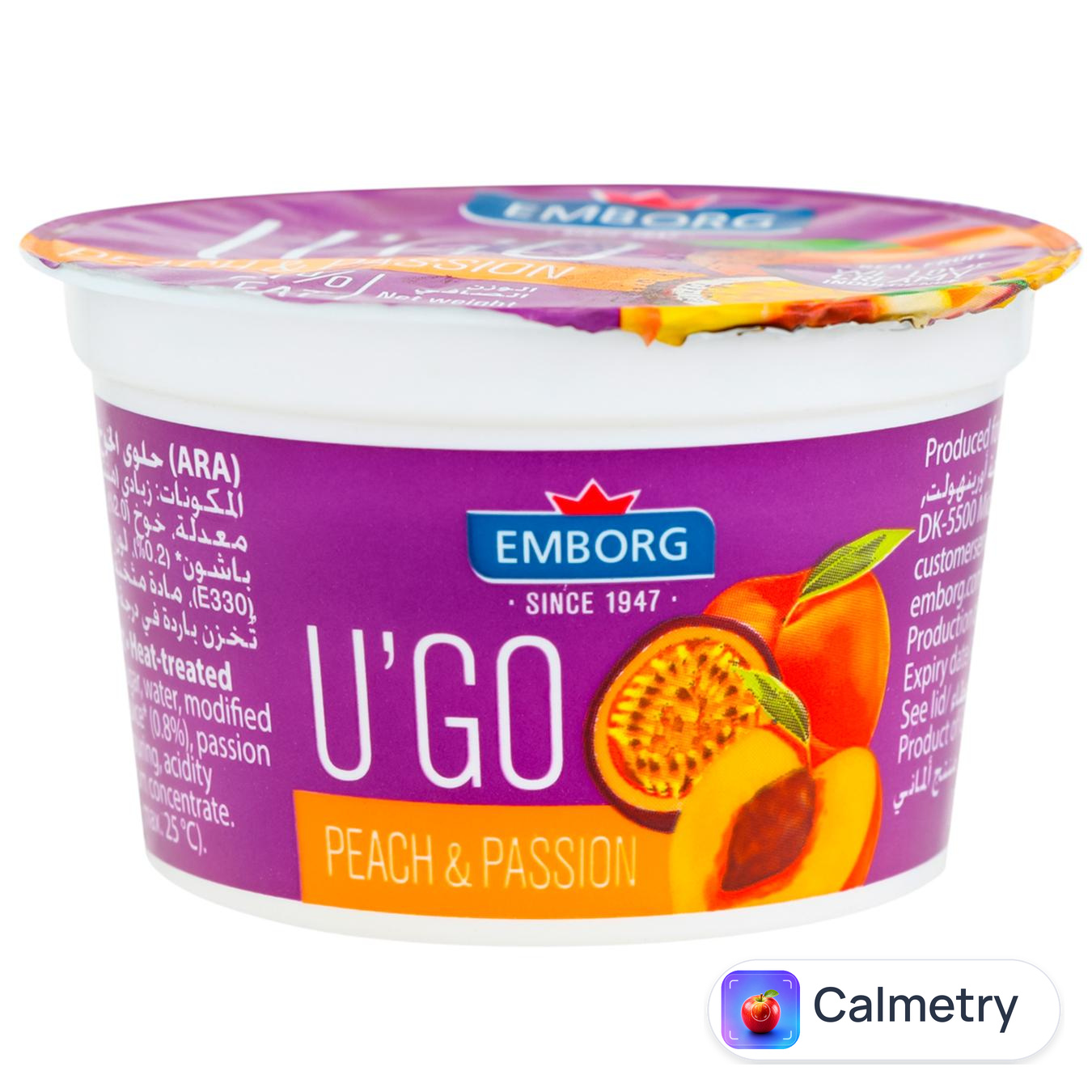 Йогурт Emborg U'go персик 100г