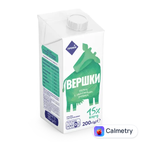 Вершки «Премія»® ультрапастеризовані 15%
