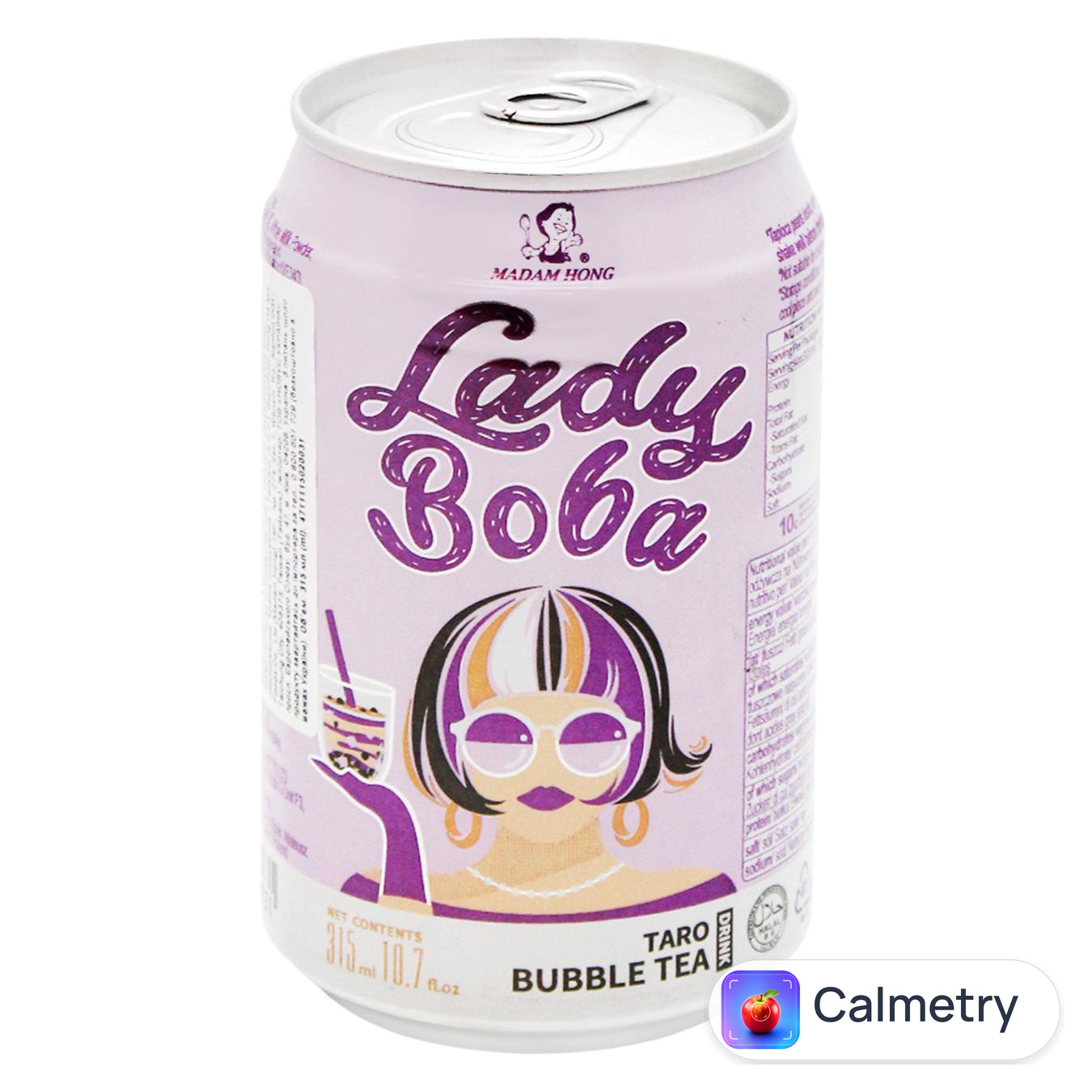 Напій чайний Madam Hong Lady Boba Taro Bubble Tea 0,315л — фото продукту
