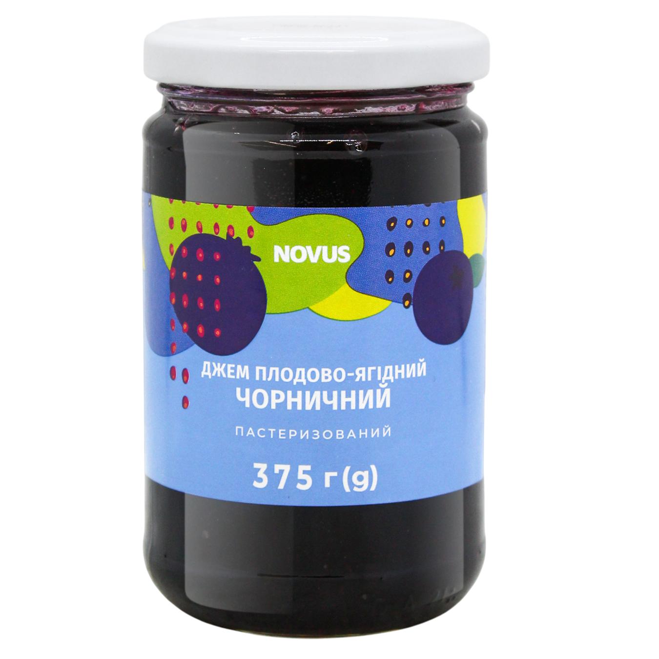 Джем Novus Чорниця 375г — фото продукту