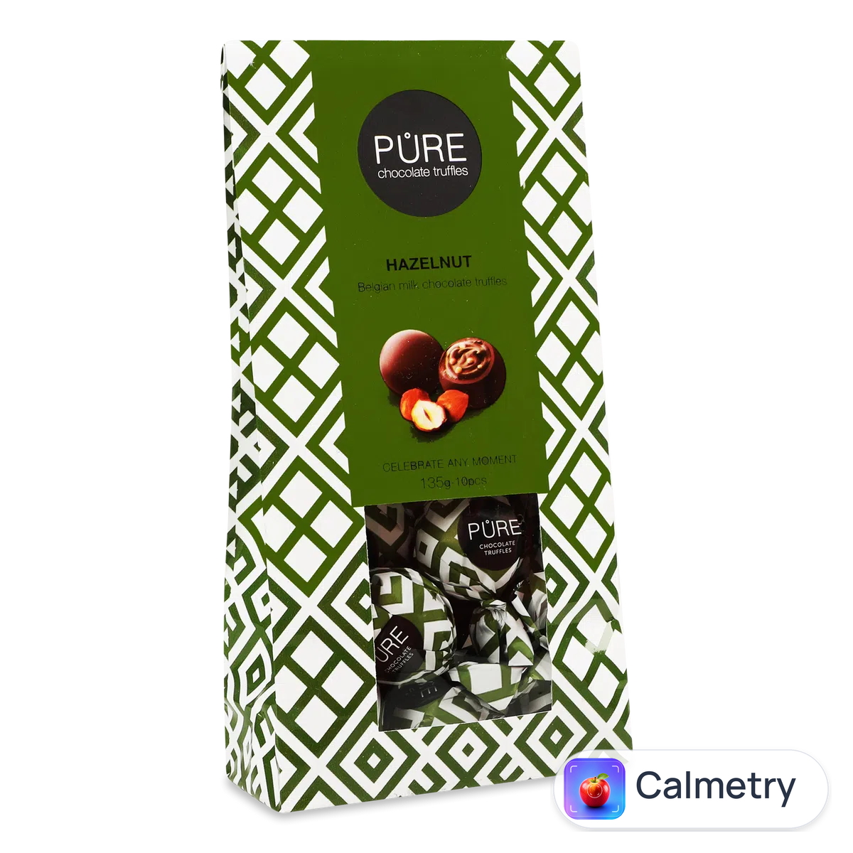 Цукерки Pure Chocolate трюфель молочний шоколад з фундуковою начинкою 135г