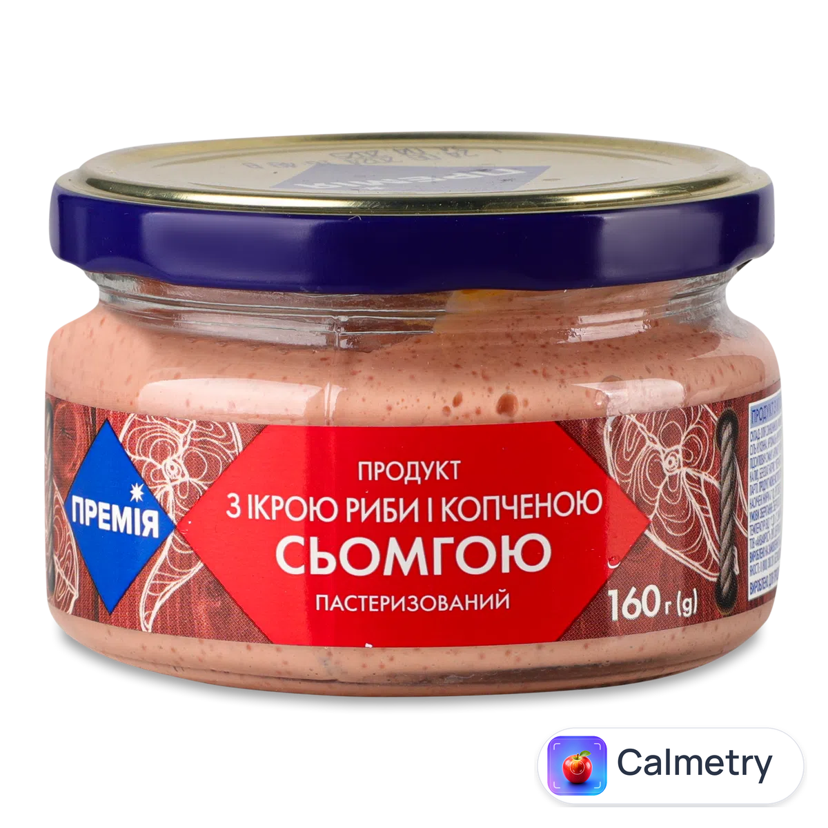 Продукт «Премія»® з ікрою риби і сьомгою пастеризований 160г