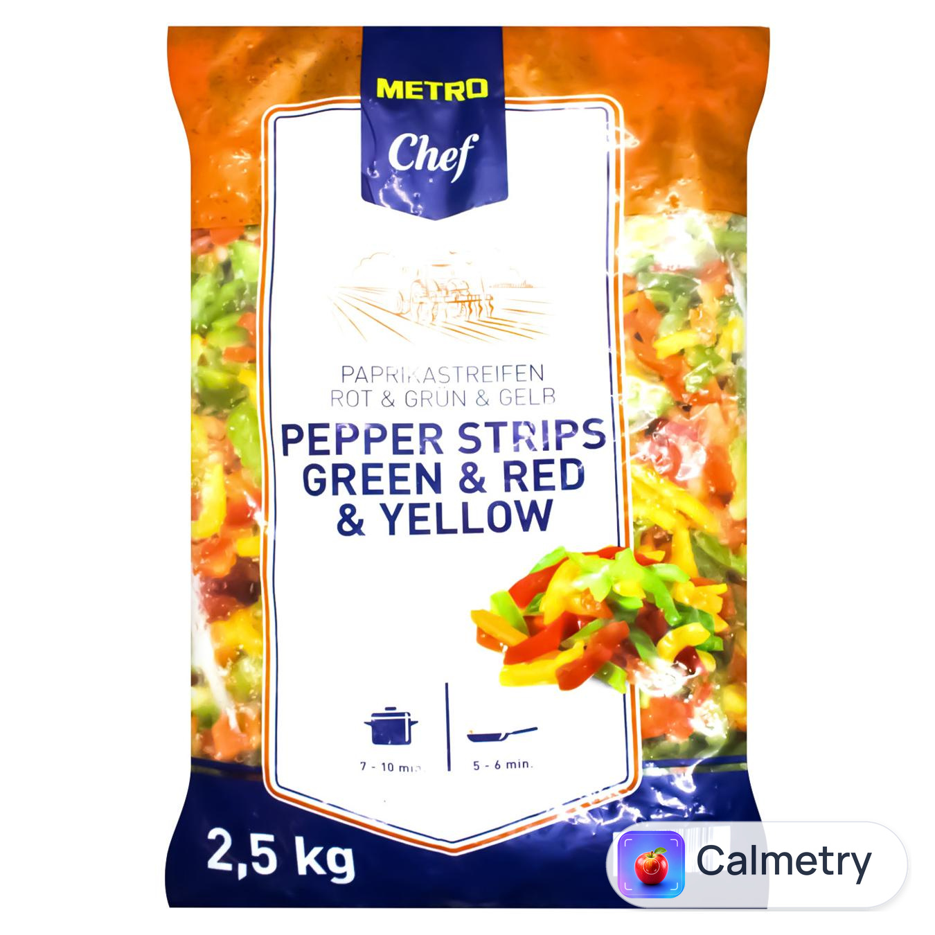 Перець солодкий Metro Chef нарізаний 2,5кг
