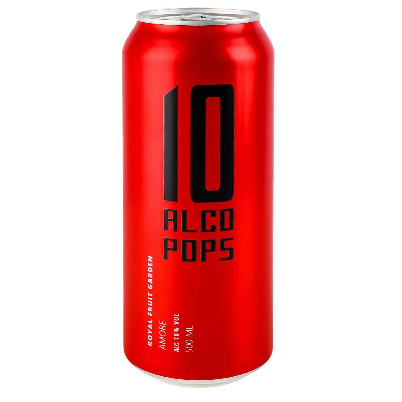 Напій зброджений Alco Pops Аморе 10% 0,5л — фото продукту