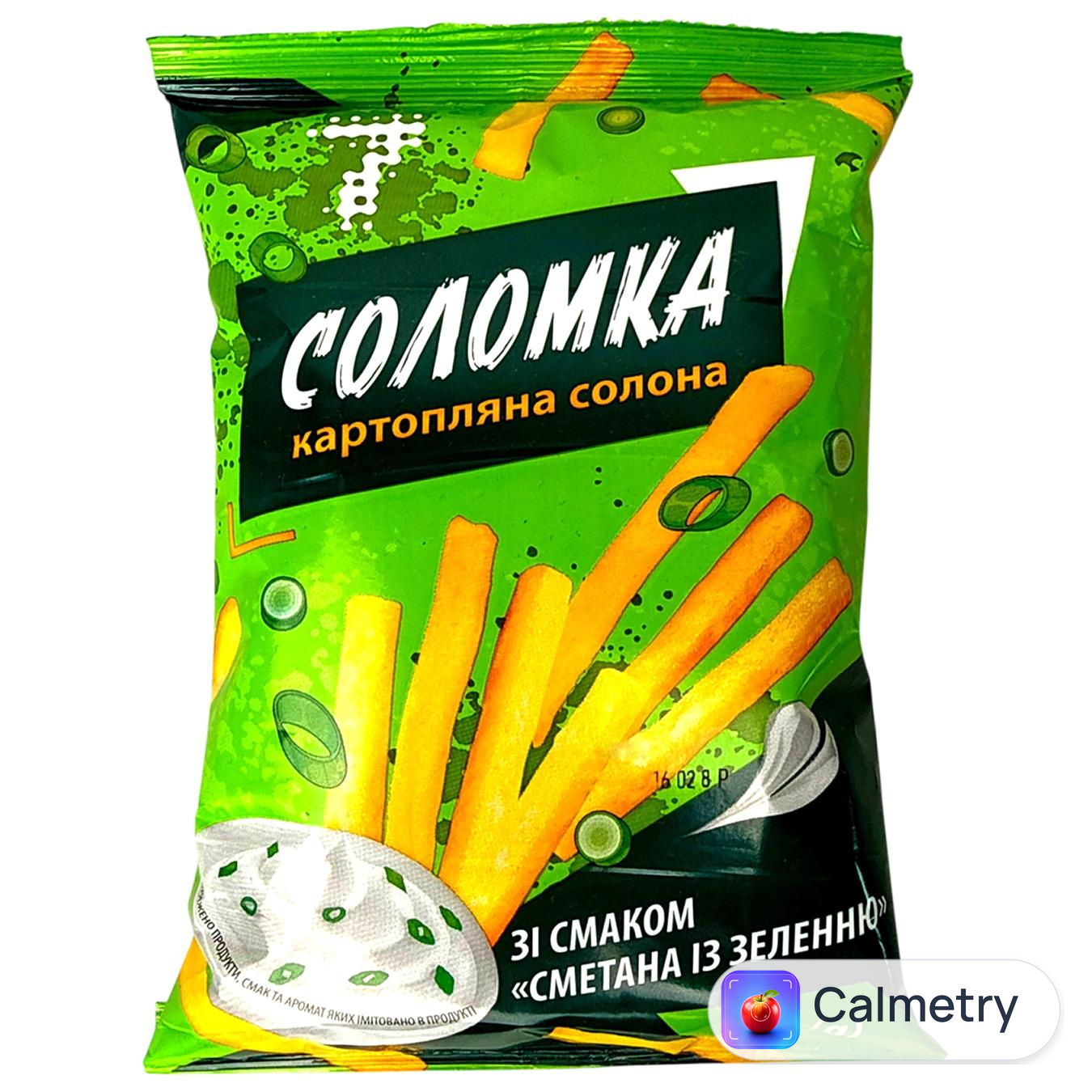 Соломка 7 картопляна зі смаком сметана із зеленню 70г