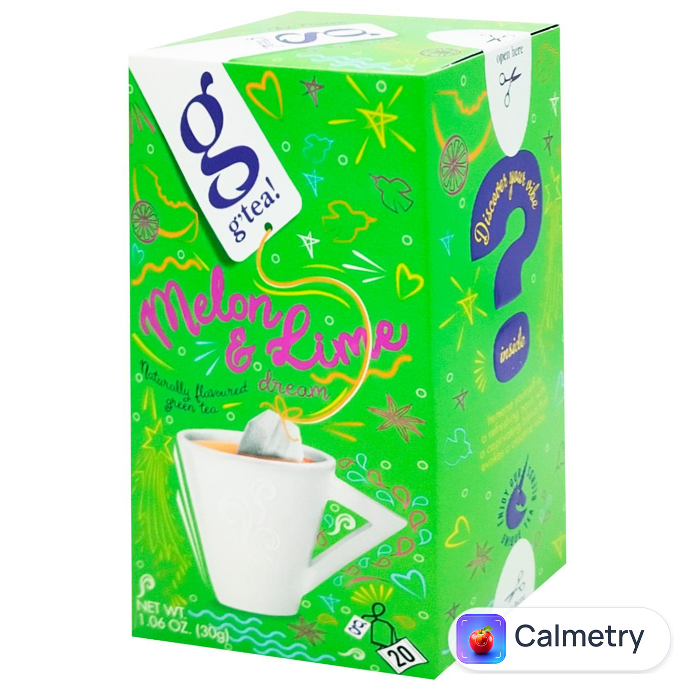 Чай зелений G'tea! Диня та лайм 1,5г*20шт