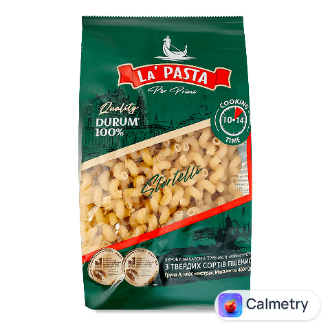 Вироби макаронні La Pasta ріжки, 400г
