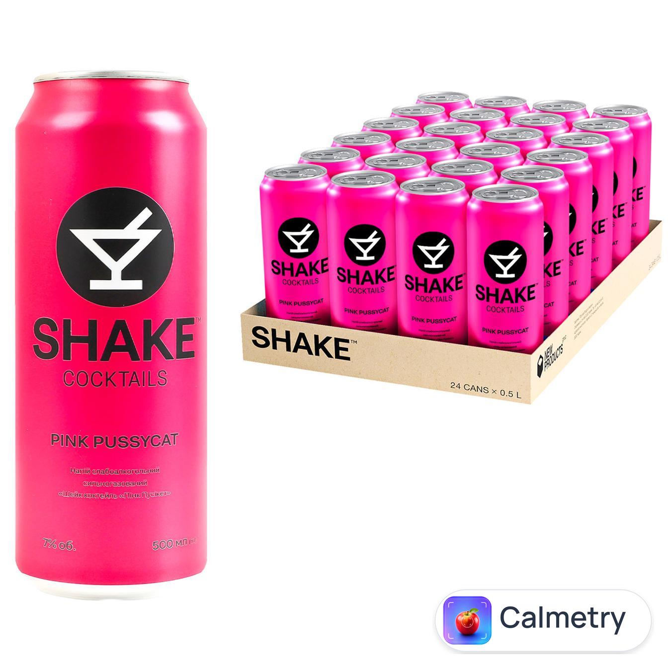 Напій слабоалкогольний Shake Cocktails Pink Pussycat 7% 0,5л