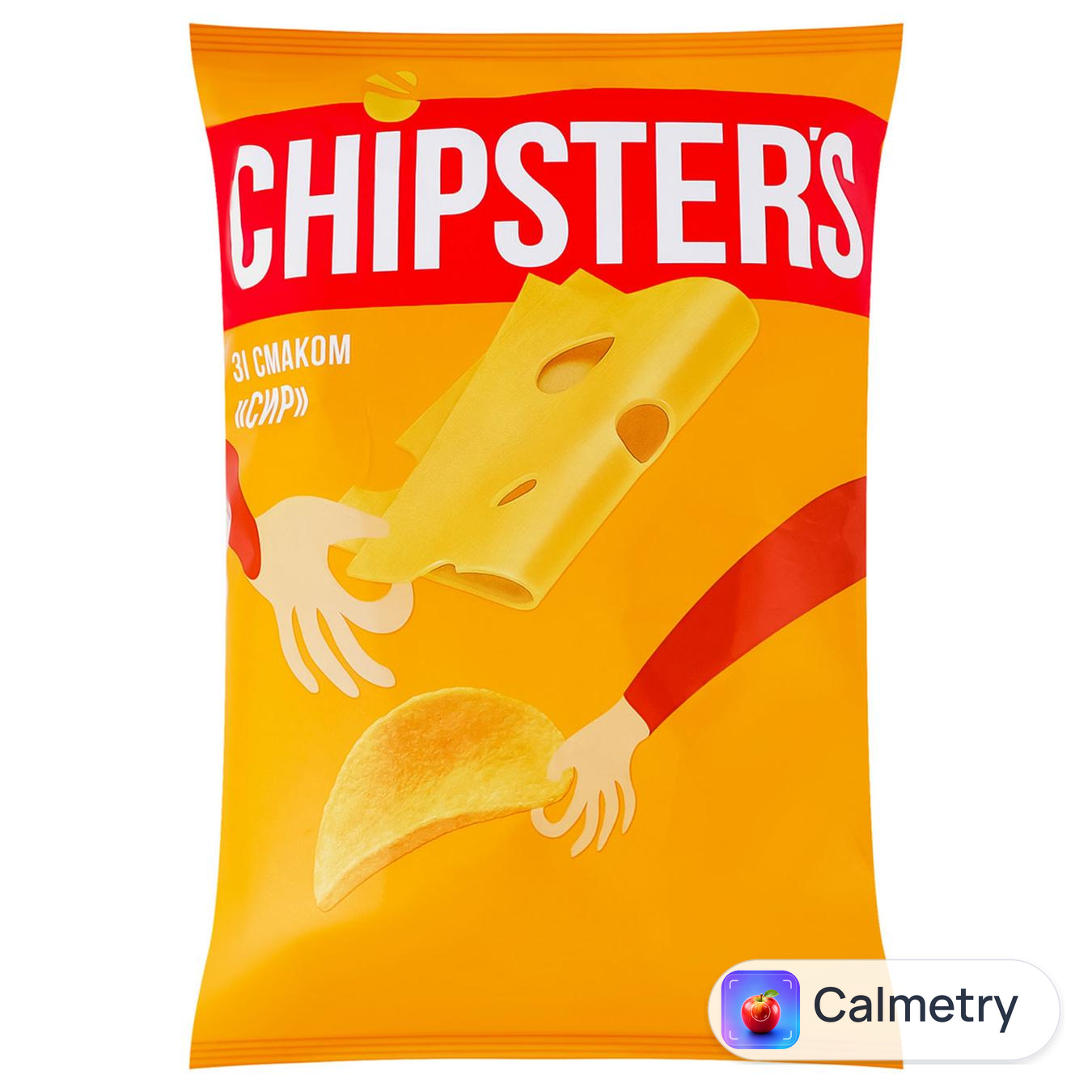 Чипси Chipster's зі смаком сиру 100г — фото продукту