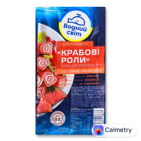 Роли крабові «Водний світ» з м'ясом лосося