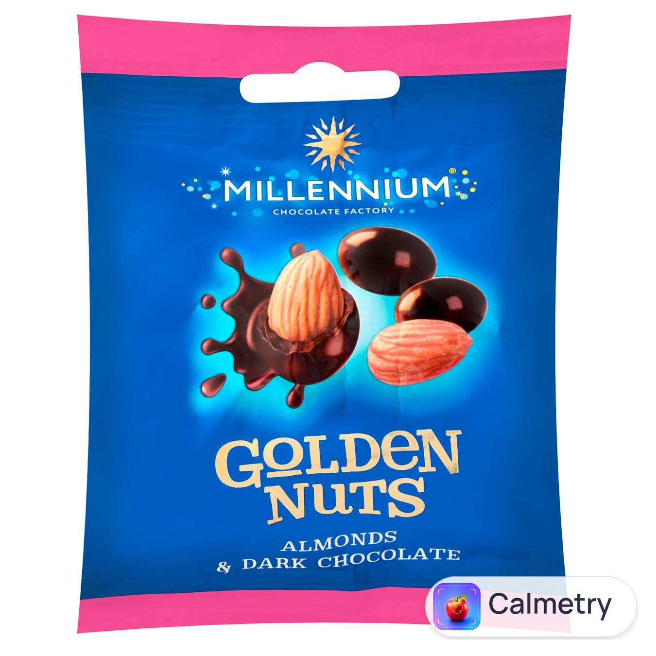 Драже Millennium Golden Nuts Мигдаль у чорному шоколаді 50г