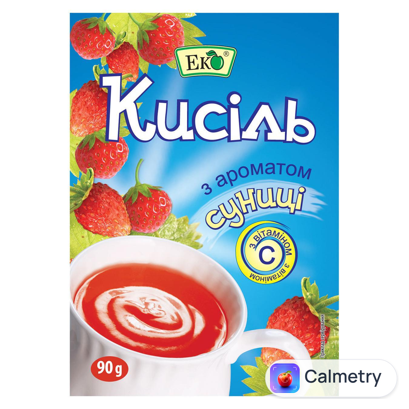 Кисіль Еко зі смаком суниці 90г