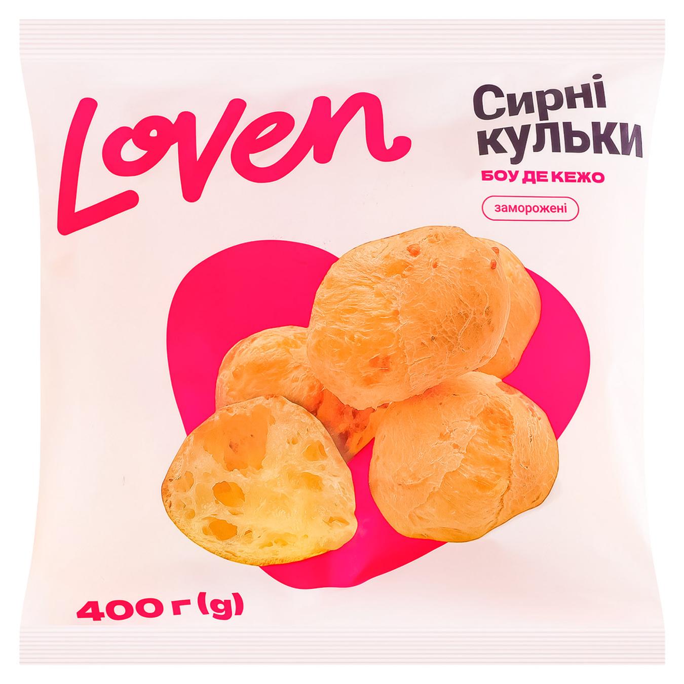 Кульки сирні Loven Боу де Кежо заморожені 400г — фото продукту