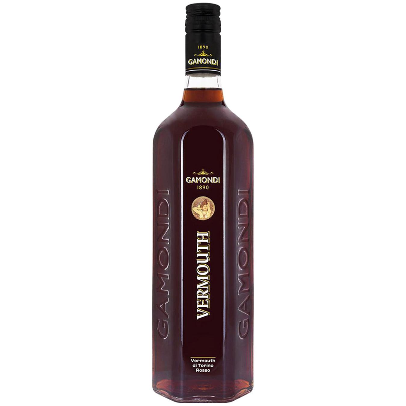 Вермут Gamondi Vermouth Rosso di Torino 1л — фото продукту
