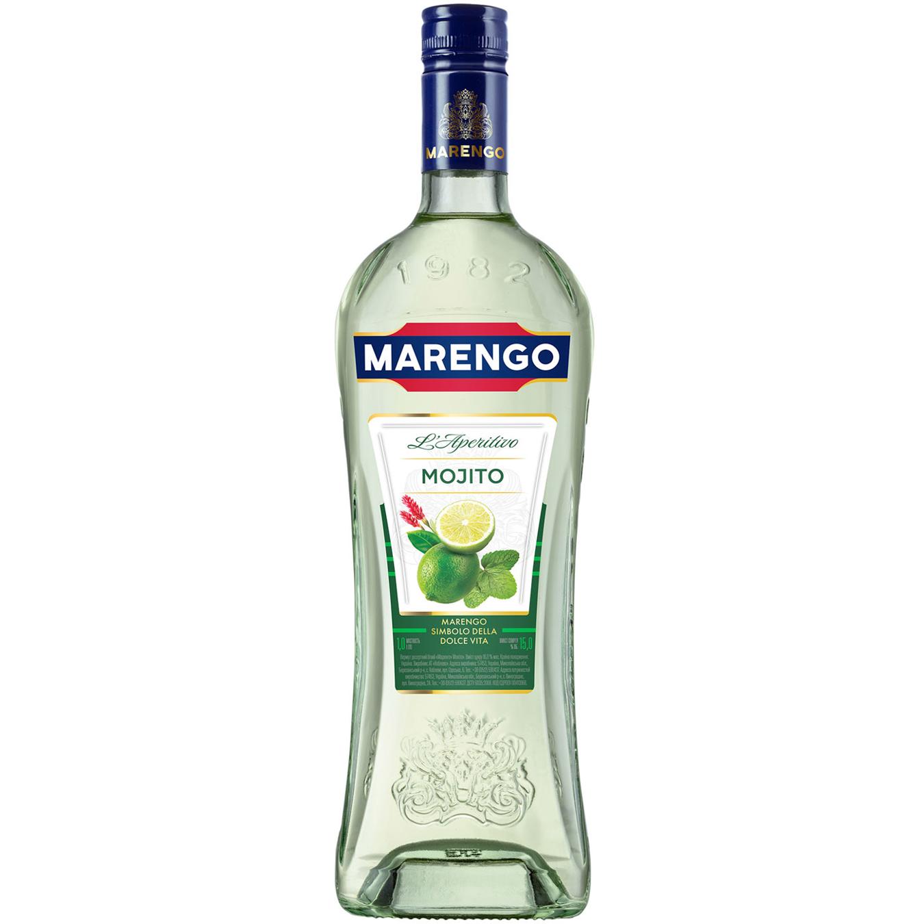 Вермут Marengo Mojito білий десертний 15% 1л — фото продукту