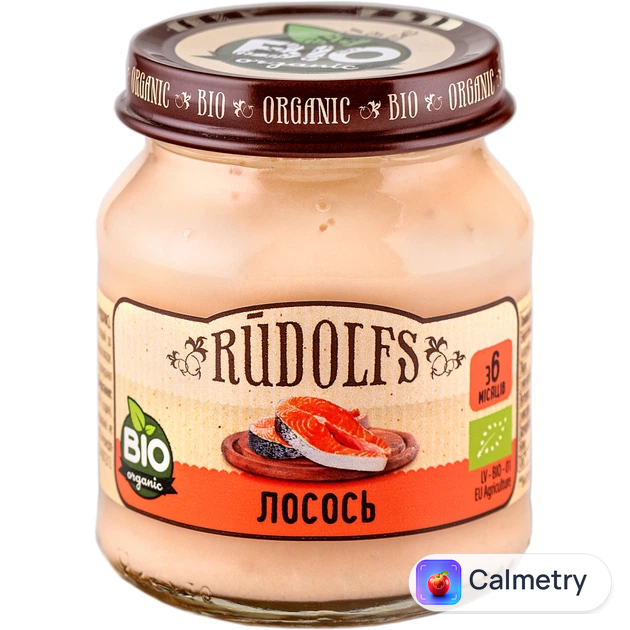 Пюре Rudolfs Лосось для дітей з 6 місяців 120г