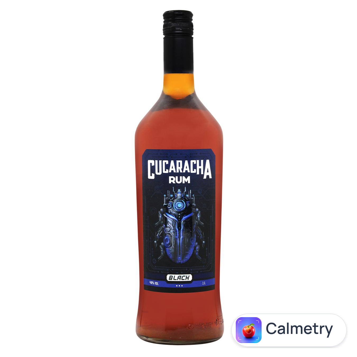Ром Cucaracha Black 40% 1л — фото продукту