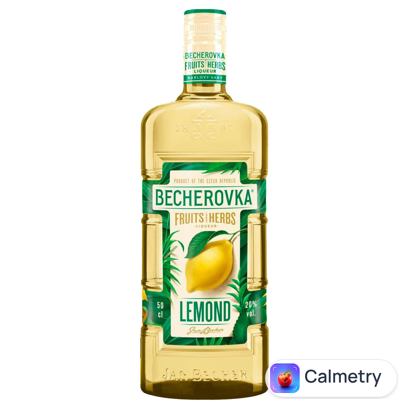 Настоянка Becherovka Lemond лікерна на травах 20% 0,5л — фото продукту