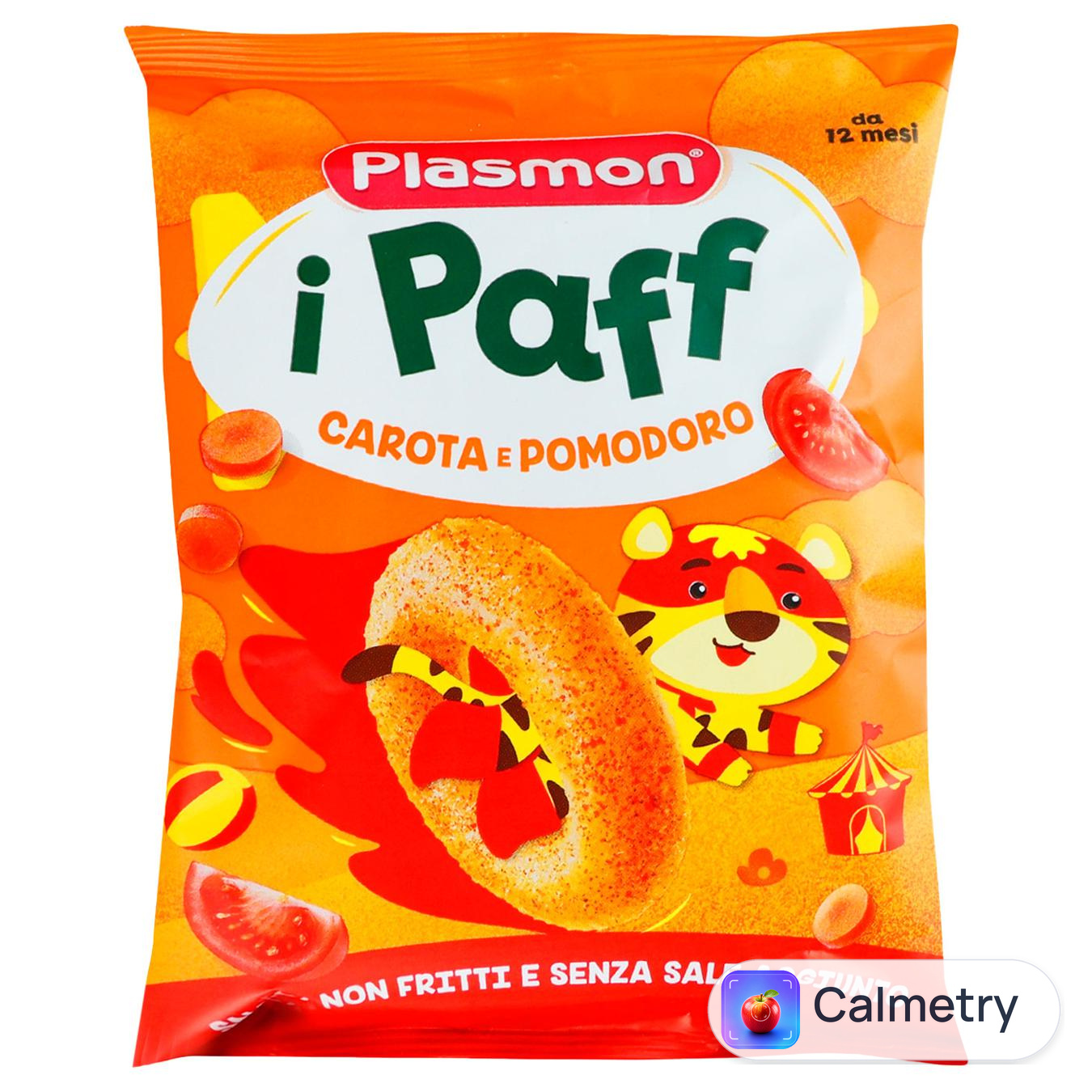 Снеки Plasmon кукурудзяні з морквою та томатами 15г