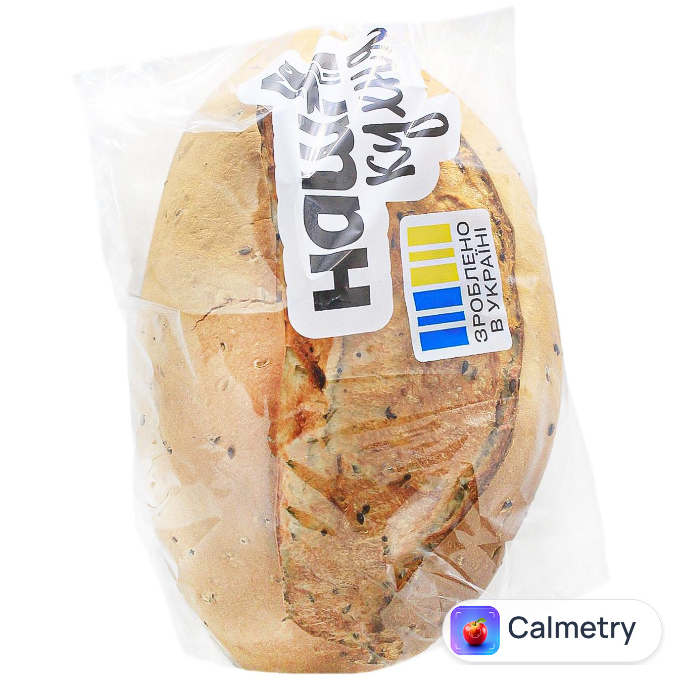 Хліб Auchan Альпен житньо-пшеничний з зернами 400г