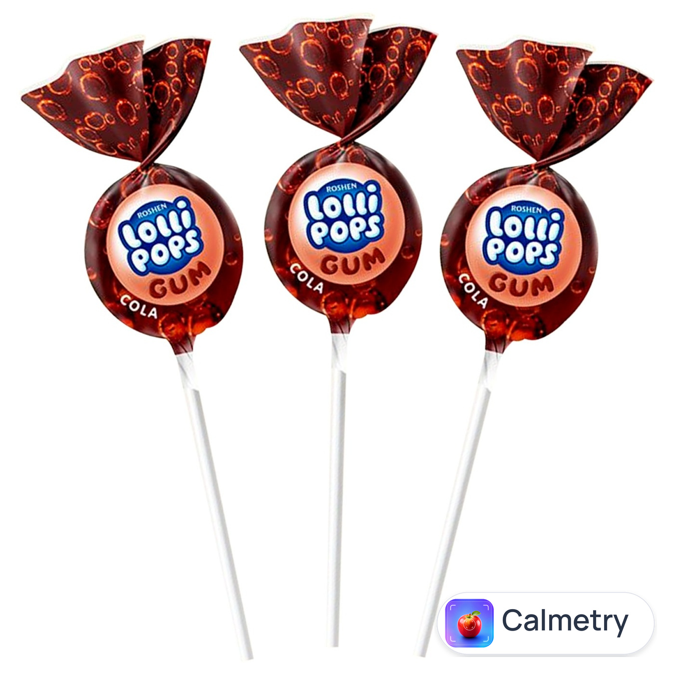 Цукерки Roshen Lollipops Gum Cola вагові