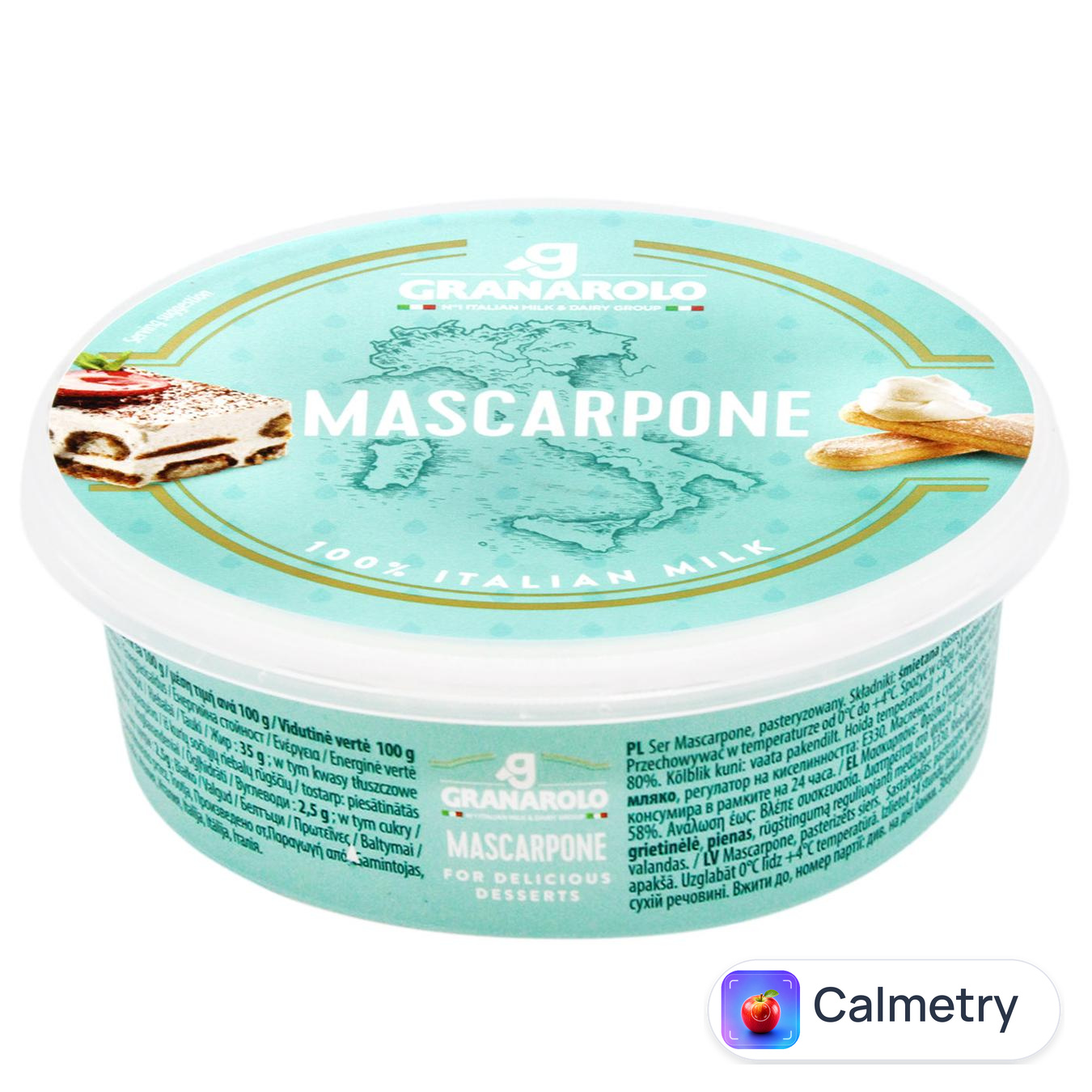Сир Granarolo Маскарпоне 80% 250г — фото продукту