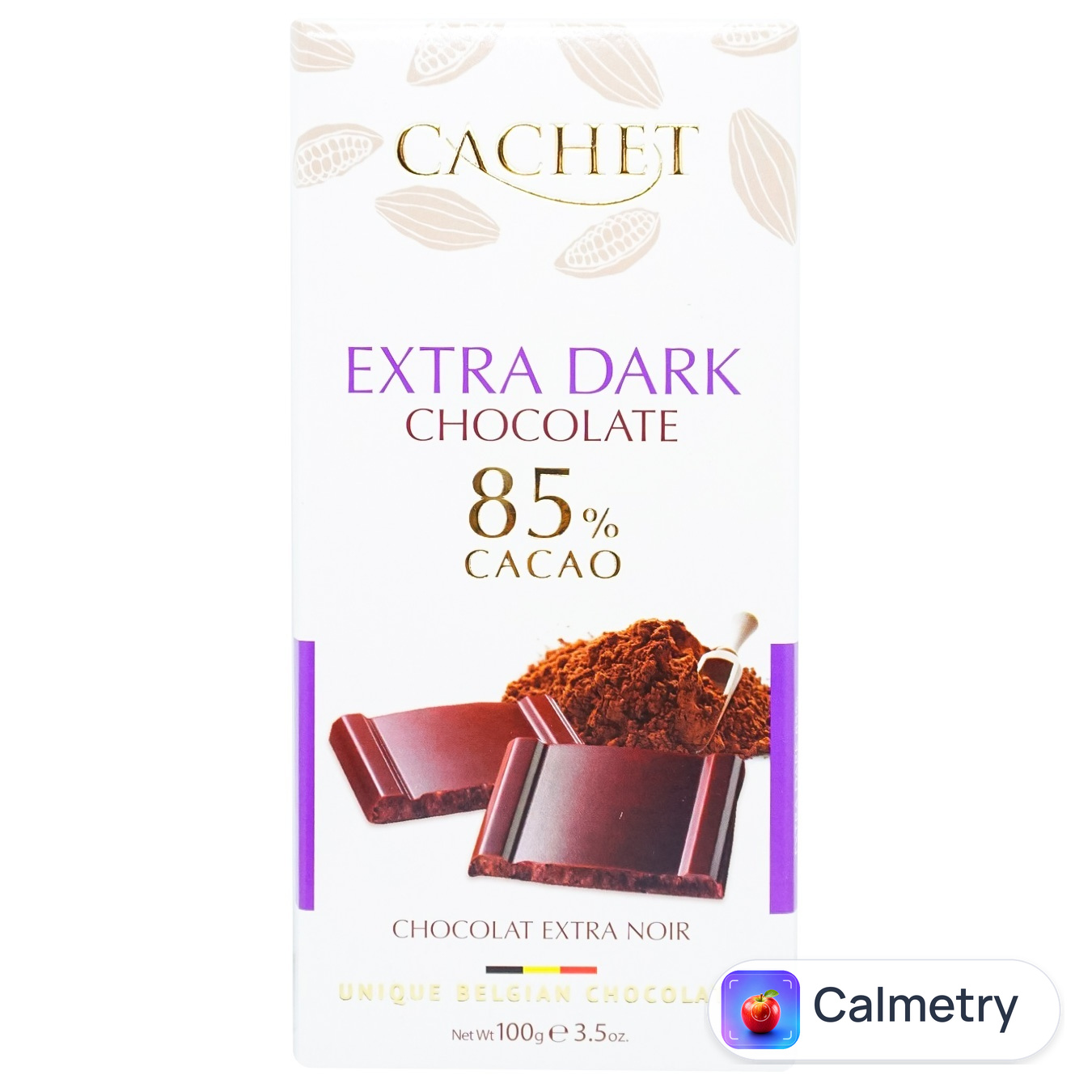 Шоколад екстра чорний Cachet 85% 100г