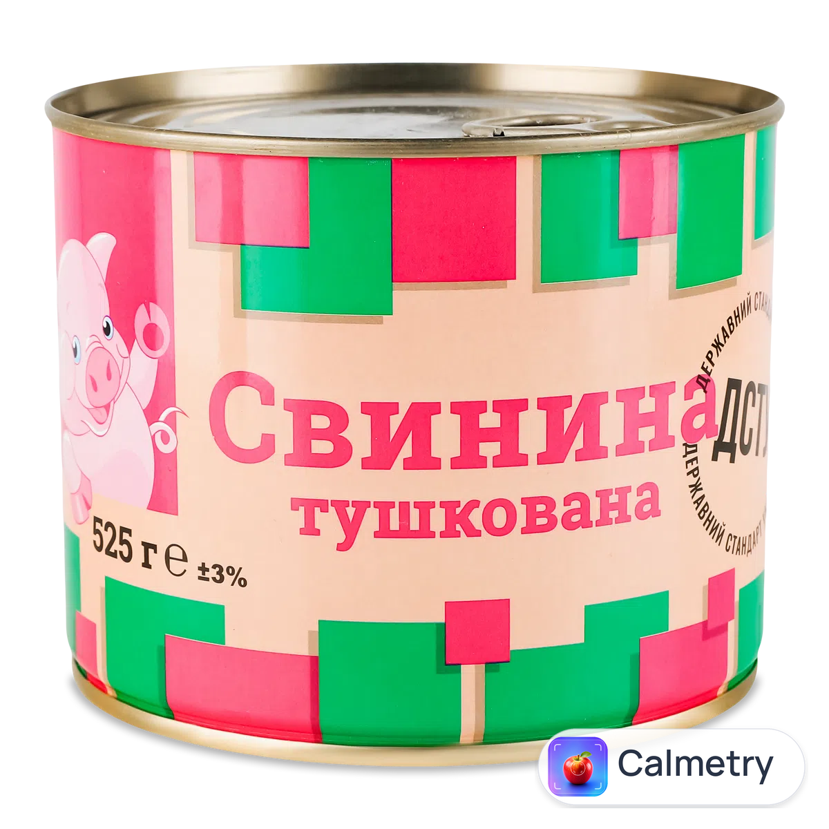 Свинина «П'ятачок» тушкована 525г