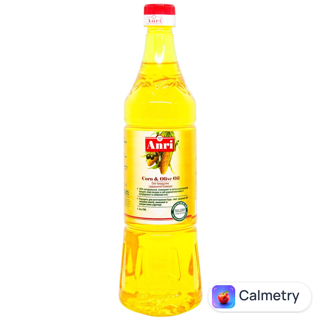 Олія кукурудзяно-оливкова Anri рафінована 0,85л — фото продукту