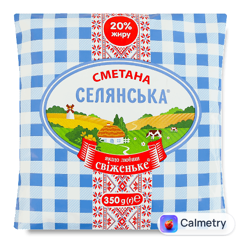 Сметана «Селянське» 20%, 350г