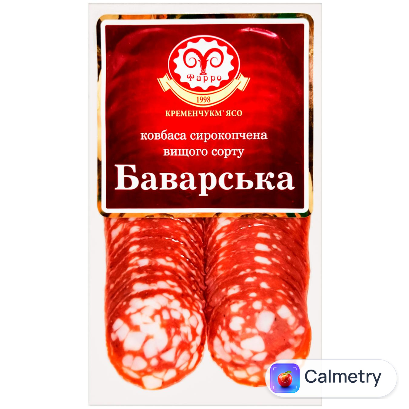 Ковбаса «Фарро» Баварська с/к в/ґ нарізка 80г