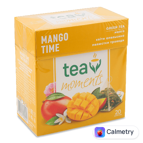 Чай зелений Tea Moments Mango Time, 20*1,7г