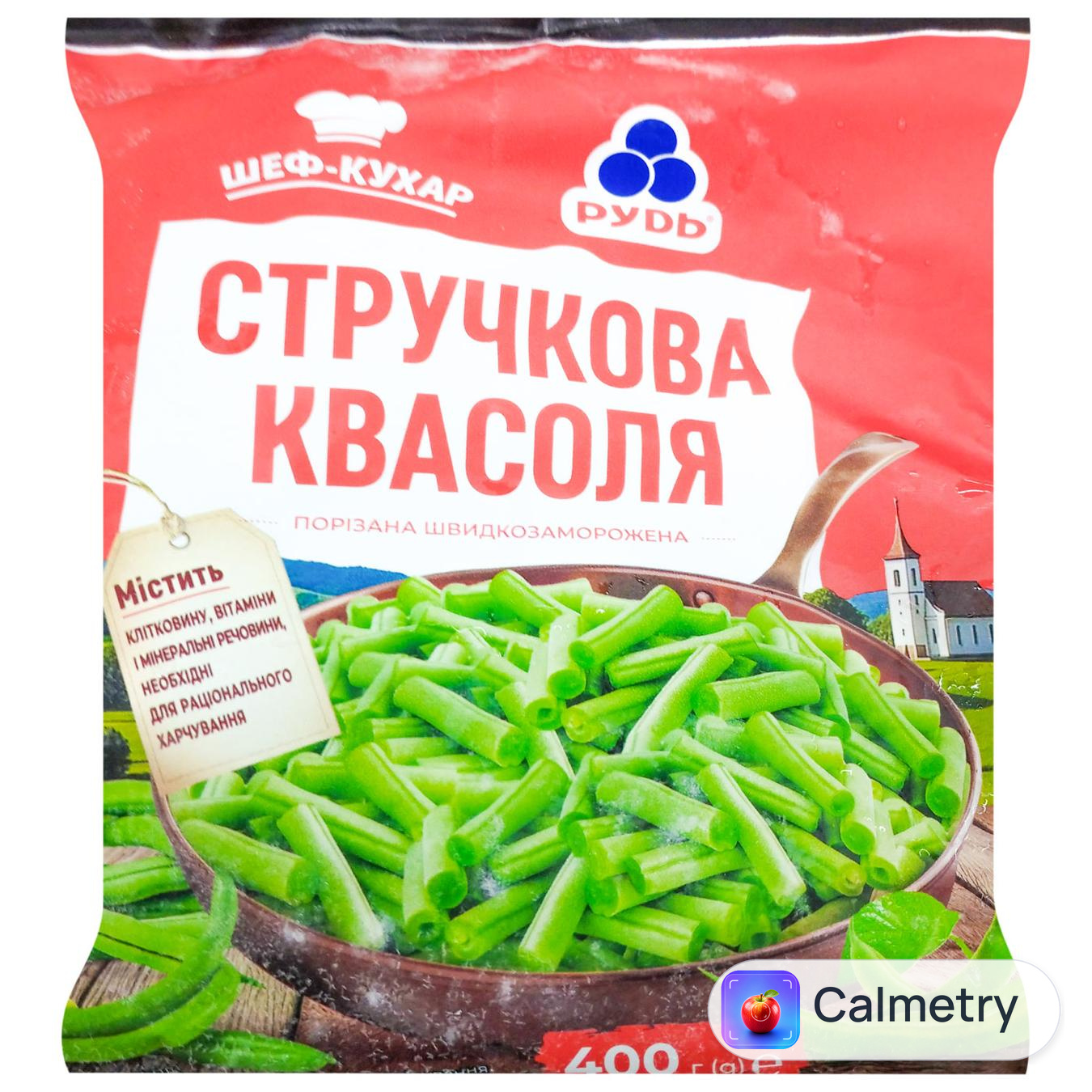 Квасоля стручкова Рудь порізана швидкозаморожена 400г — фото продукту