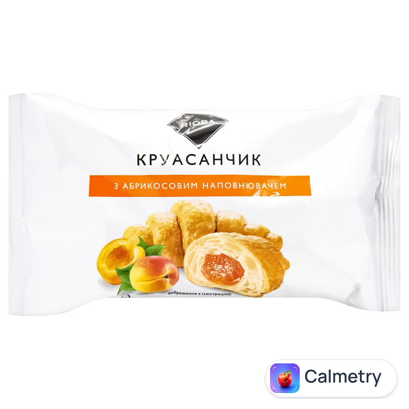 Круасанчик Rioba з абрикосовим наповнювачем 45г