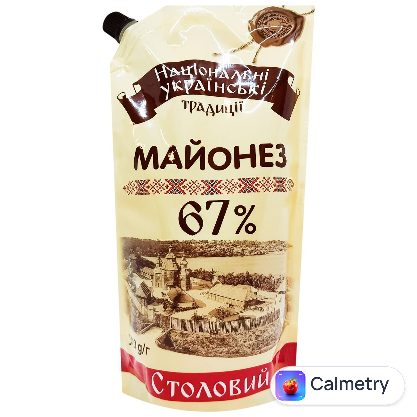 Майонез Національні Українські Традиції Столовий 67% 500г