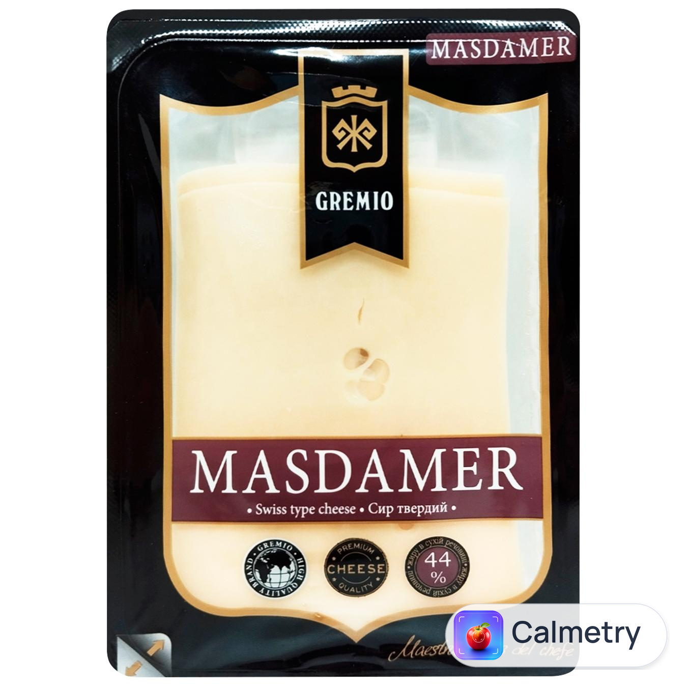 Сир Gremio Masdamer нарізаний 44% 150г