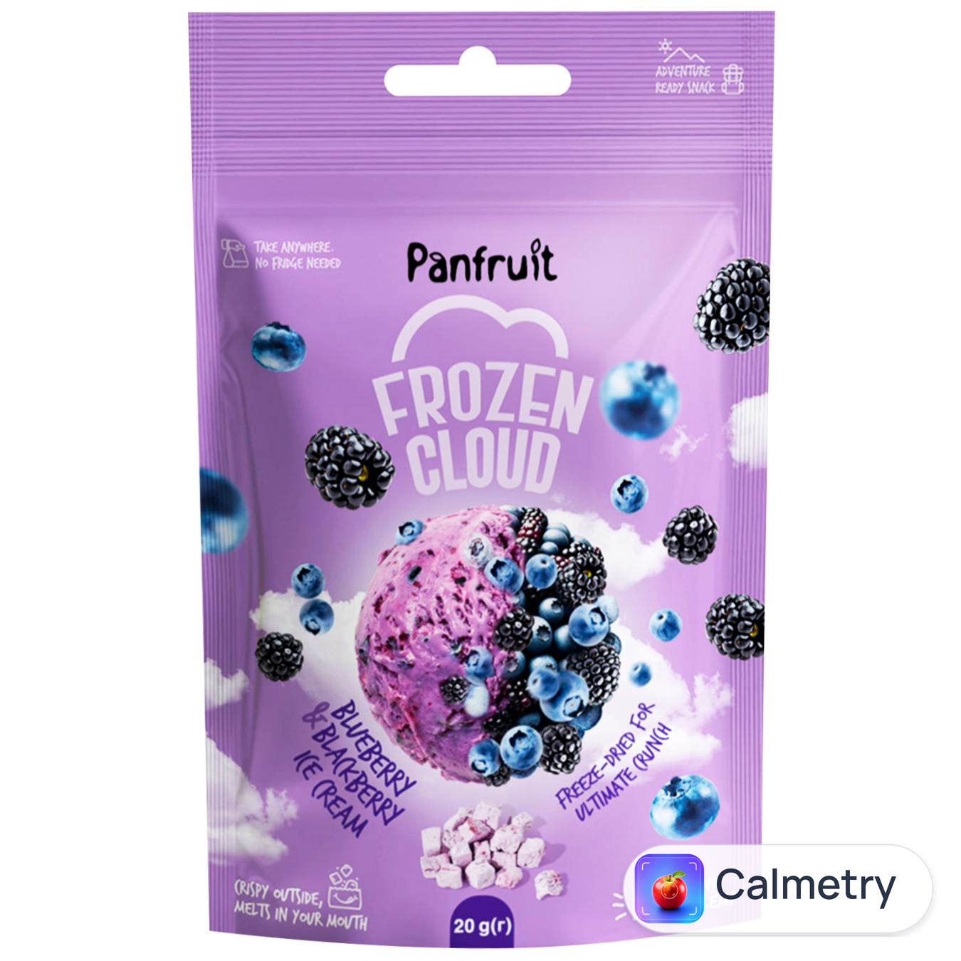 Снек сублімований Panfruit Морозиво Чорниця-ожина 20г