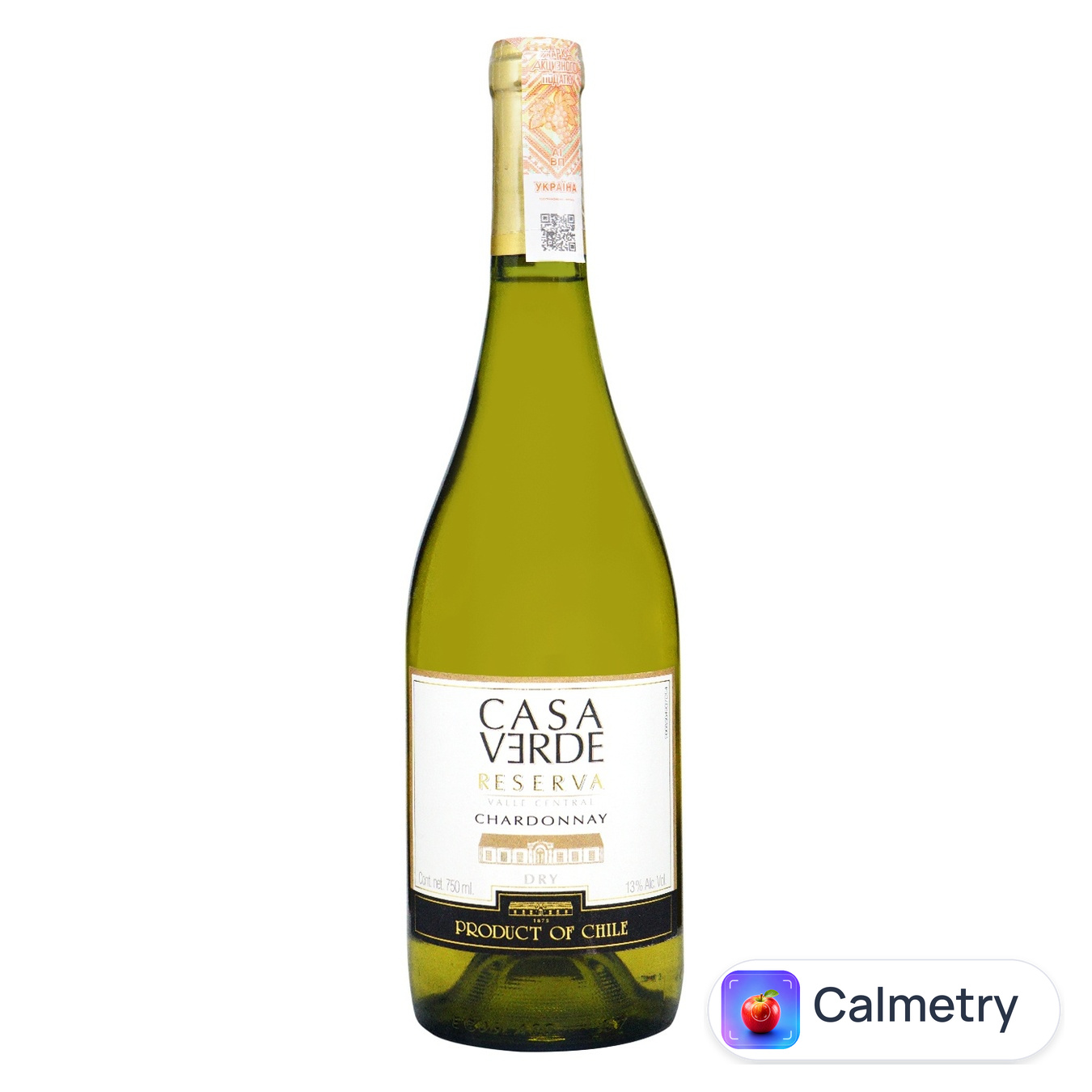 Вино Casa Verde Ressrve Шардоне біле сухе 13% 0,75л