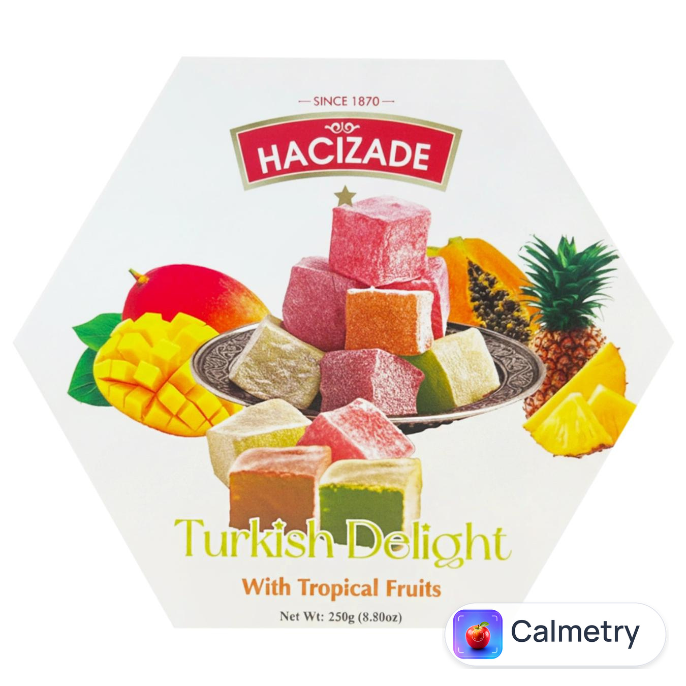 Лукум Hacizade з тропічними фруктами 250г