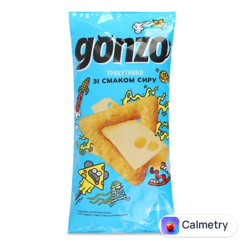Трикутники кукурудзяні Gonzo зі смаком сиру