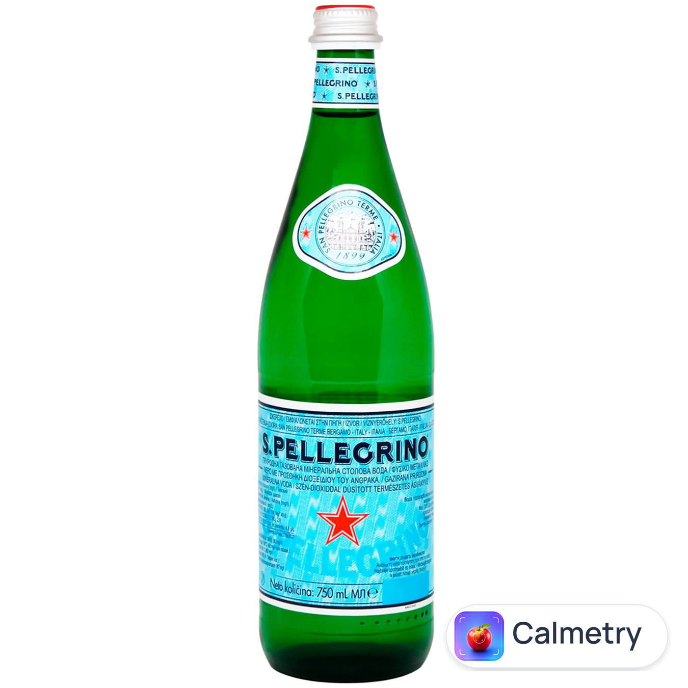 Вода мінеральна San Pellegrino газована 0,75л